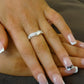 Solid silver wishbone style ring  - 0271M