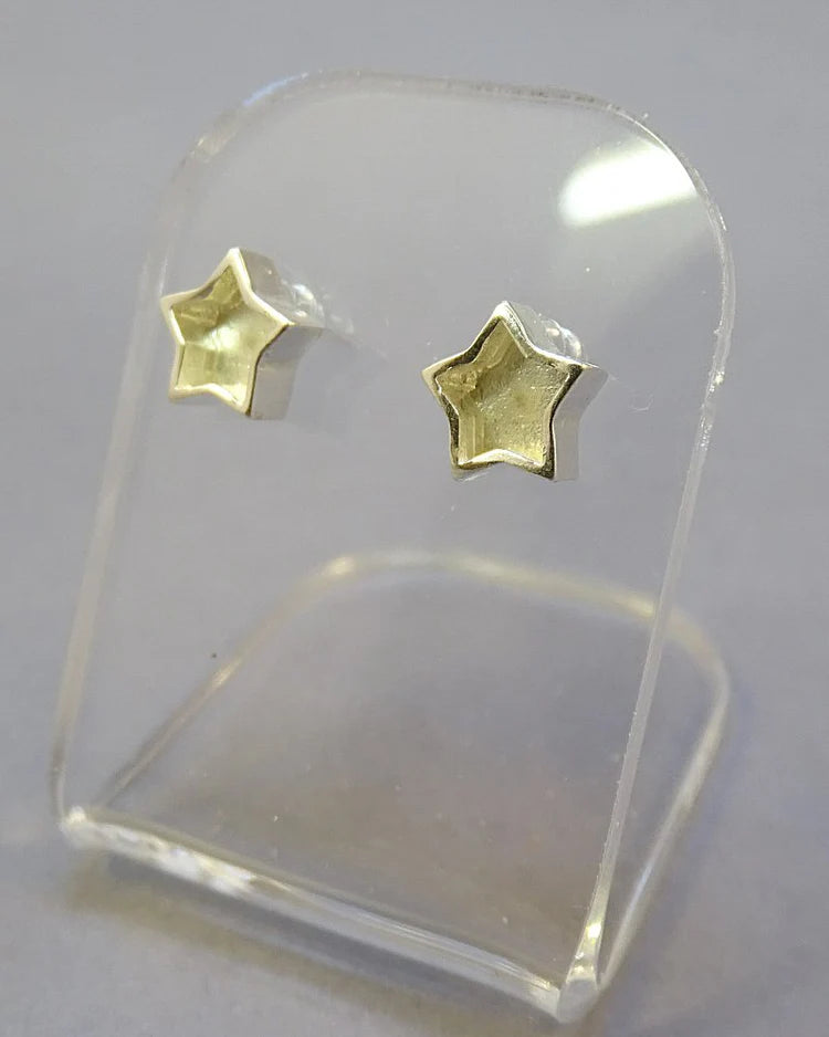 Small silver Star Studs - 0276S