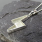 Silver Lightning Bolt Necklace - 0306S