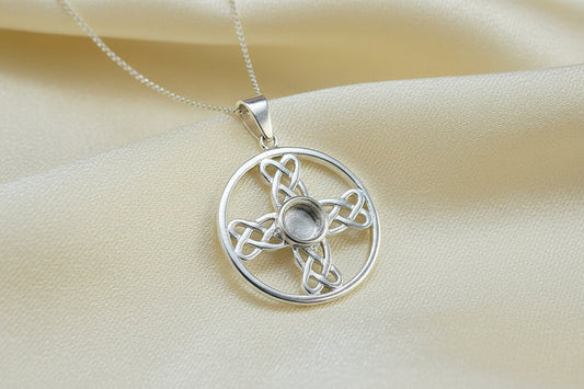 Silver Celtic Necklace - 0457S