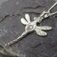 Silver 925 Dragonfly Necklace - 0472S