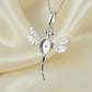 Silver 925 Dragonfly Necklace - 0472S