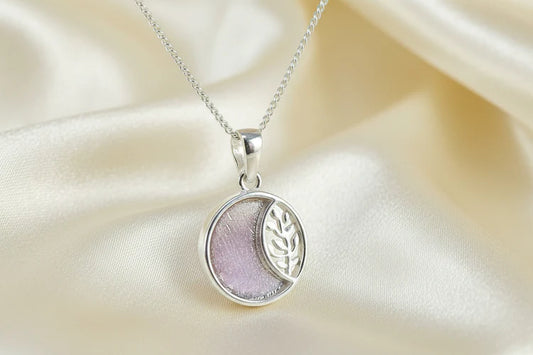 Solid Silver Leaf Necklace - 0511S