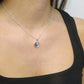 Solid Silver Leaf Necklace - 0511S