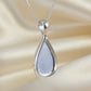 Pear Shaped Silver Necklace - 0518S