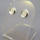 Silver Cushion Edge Ear Studs - 0548S