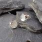 Silver Cushion Edge Ear Studs - 0548S