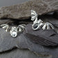 Sold Silver Bat Earrings - 0551S