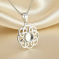 Solid silver Celtic Necklace - 0556S