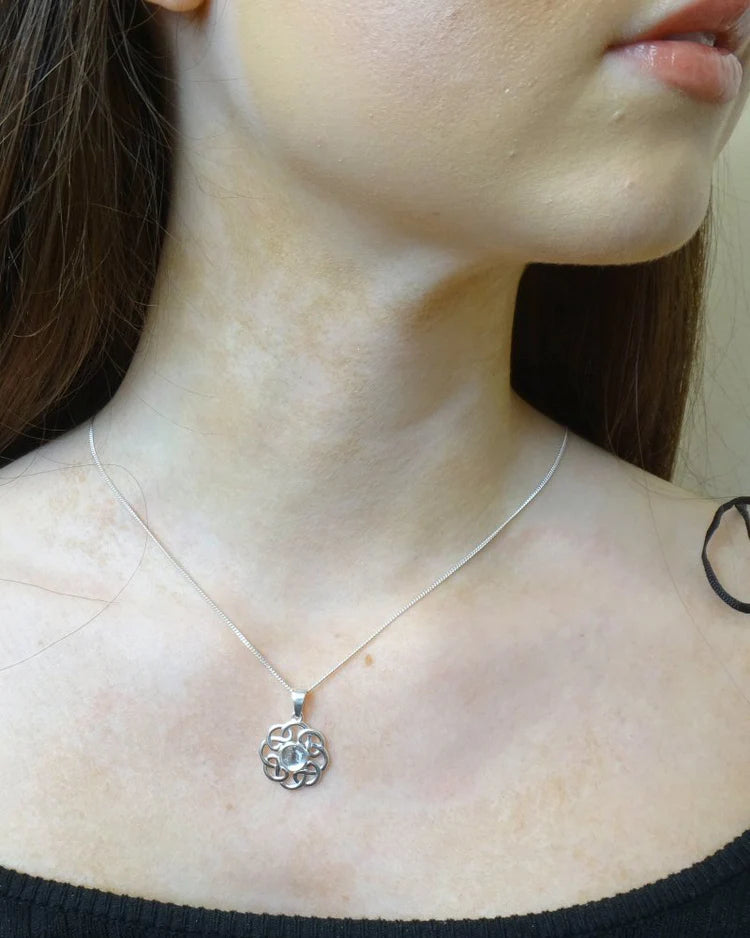 Solid silver Celtic Necklace - 0556S