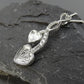Silver Entwinned Hearts With CZ Stones - 0605S