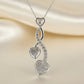 Silver Entwinned Hearts With CZ Stones - 0605S