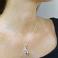 Silver Entwinned Hearts With CZ Stones - 0605S