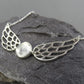 Solid Silver Angel Wing Necklace - 0608S