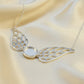 Solid Silver Angel Wing Necklace - 0608S