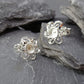 Silver Studs Flower Earrings - 0610S