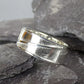 Gents solid silver Chanel Ring - 0626N
