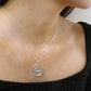 Solid Silver Sunset Necklace - 0637S