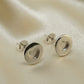 Simple Silver Heart Stud - 0639S