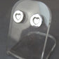 Simple Silver Heart Stud - 0639S
