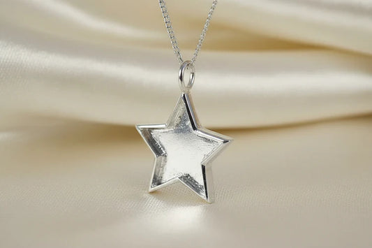 Solid Back Silver Star - 0694S