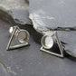 Silver Triangle Studs - 0806S