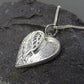 Winged Angel Heart Necklace - 0848S