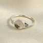 Simple Solid Silver Ring  - 0832L