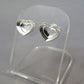 Solid Silver Heart Stud - 0930S