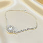 Silver Bracelet with a cz surround - 0944S