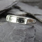 Gents Silver Ring With Channel - 0965S