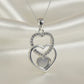Silver Triple heart Necklace - 0968S