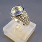 Gent Heavy Silver 925 ring with patterned Sides - 0988S