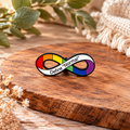Define Normal – Rainbow Infinity Neurodiversity Awareness Enamel Pin Badge 🌈