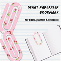 Giant Paperclip Bookmark - Cherries