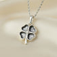 Solid Silver Four Leaf Clover - 1001S