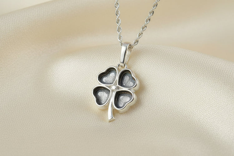 Solid Silver Four Leaf Clover - 1001S