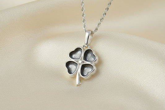 Solid Silver Four Leaf Clover - 1001S