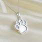 Solid Silver Dog Paw Necklace - 1007S