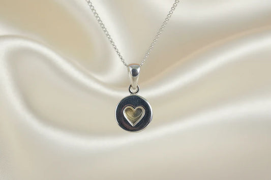 Small Silver Heart Necklace - 1008S