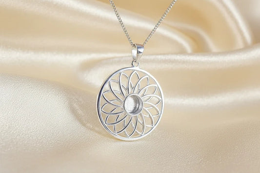 Modern Design silver Necklace - 1024S