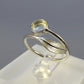 Adjustable Solid Silver Feather Ring  - 1028S