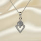 Silver kite shape Necklace - 1029