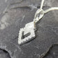 Silver kite shape Necklace - 1029