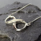 Solid Silver Infinity Necklace - 1034S