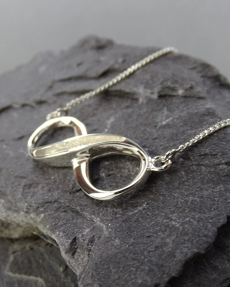 Solid Silver Infinity Necklace - 1034S