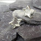 Solid Silver Star Stud Earrings - 1055S