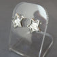 Solid Silver Star Stud Earrings - 1055S