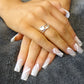 Adjustable Solid Silver Feather Ring  - 1028S