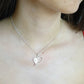 Stunning Silver Heart Necklace - 1088S